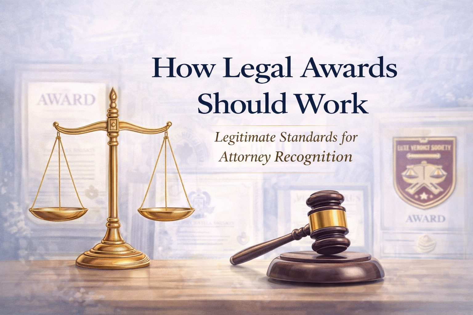 How Legal Awards Should work