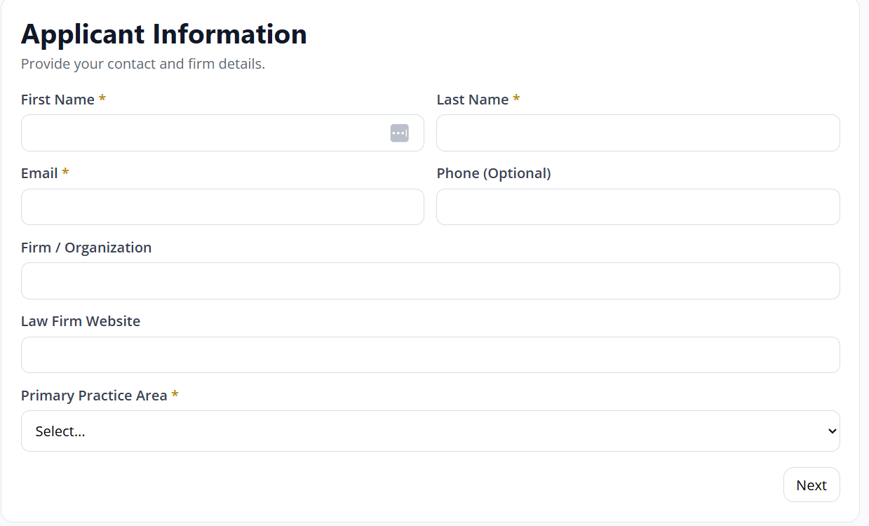 Application Form